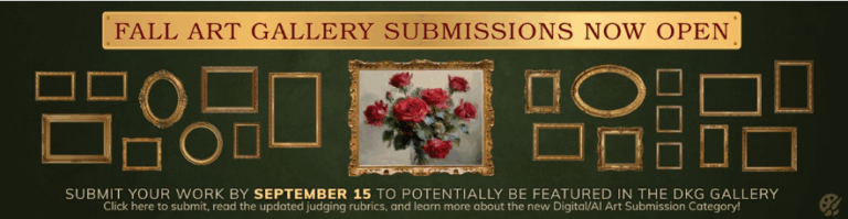 Time to submit your Art to International DKG Gallery!